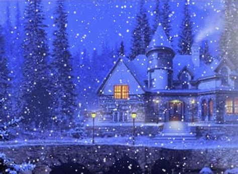 snowing christmas gif|More.